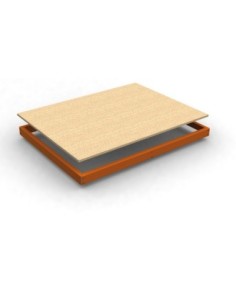 Estante Adicional SIMONRACK Ecoforte chipboard 1806 naranja | Estantería sin tornillos ECOFORTE para carga media-alta