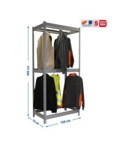 Estantería Guardarropa SIMONCLOTHIGN for. Double 3/301575 gris | Taquilla metálica SimonLocker para vestuarios y oficinas