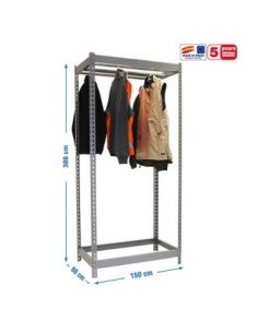 Estantería Guardarropa SIMONCLOTHIGN for. Single 3/301560 gris | Taquilla metálica SimonLocker para vestuarios y oficinas