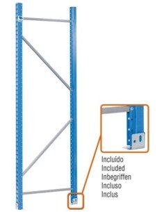 Estantería SIMONRACK Bastidor stitan desmontado 2500x1200 azul | Accesorio SimonRack para estanterías modulares
