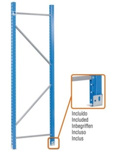 Estantería SIMONRACK Bastidor stitan desmontado 3000x900 azul | Accesorio SimonRack para estanterías modulares