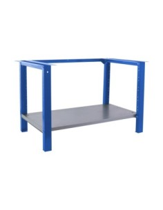 Estructura Mesa de Trabajo SIMONWORK BT6 pro 830x1078x730 azul | Mesa de trabajo SimonRack profesional y resistente