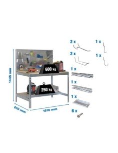 Estantería SIMONRACK Pack simonwork bt2 1500 gal/mad+ 9accs