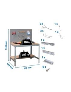 Estantería SIMONRACK Pack simonwork bt2 900 gris/mad+ 9accs