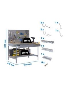 Estantería SIMONRACK Pack simonwork bt2 box 1200 galva/mad+ 9accs