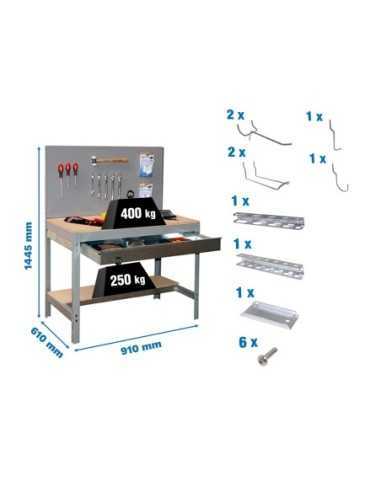 Estantería SIMONRACK Pack simonwork bt2 box 900 gris/mad+ 9accs
