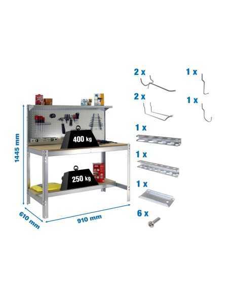 Estantería SIMONRACK Pack simonwork bt3 900 galva/mad+ 9accs