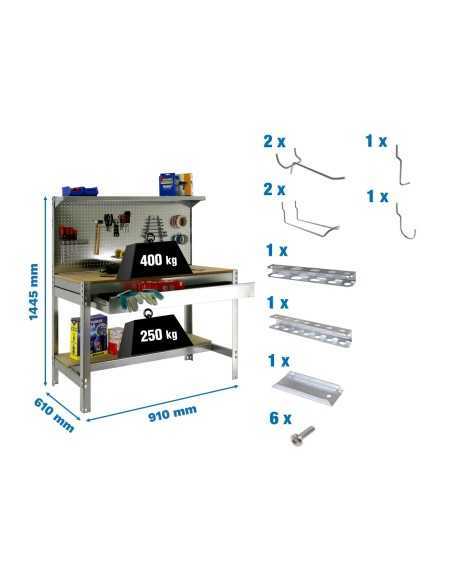 Estantería SIMONRACK Pack simonwork bt3 box 900 galva/mad+ 9accs
