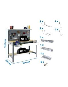Estantería SIMONRACK Pack simonwork bt3 box 900 gris/mad+ 9accs