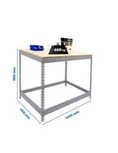 Mesa de Trabajo SIMONRACK Simonwork basic 1 901245-1 galva/madera