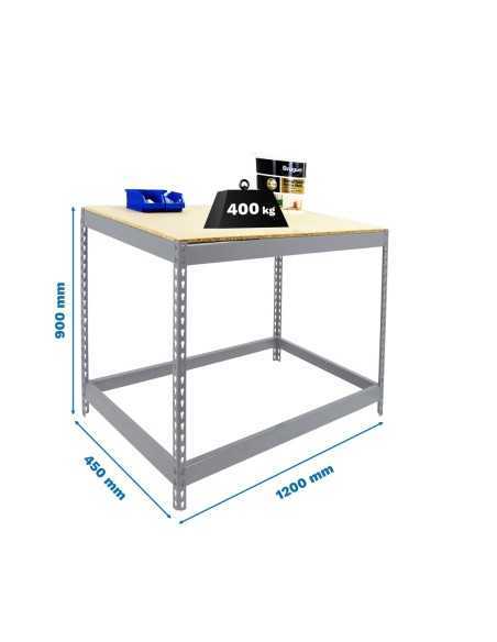 Mesa de Trabajo SIMONRACK Simonwork basic 1 901245-1 galva/madera