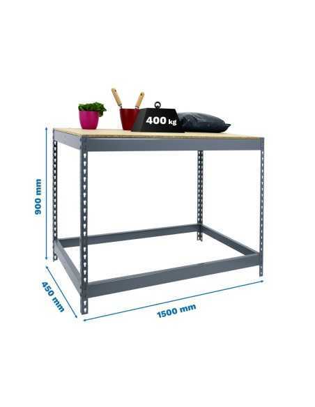 Mesa de Trabajo SIMONRACK Simonwork basic 1 901545-1 gris/madera