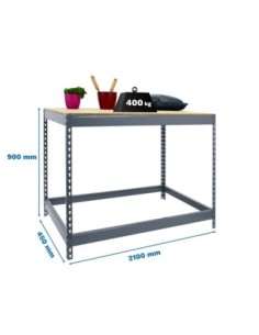 Mesa de Trabajo SIMONRACK Simonwork basic 1 902145-1 gris/madera