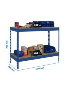 Mesa de Trabajo SIMONWORK Basic 2 902160-2 antracita/madera | Mesa de trabajo SimonRack profesional y resistente