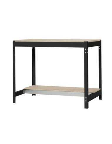 Mesa de Trabajo SIMONWORK BT 0 900x750 antracita/madera | Mesa de trabajo SimonRack profesional y resistente