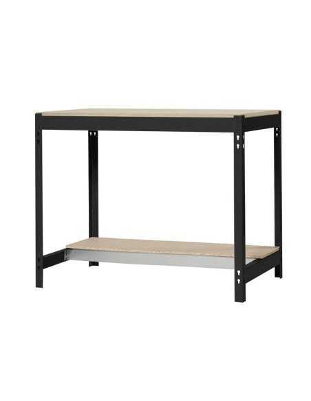 Mesa de Trabajo SIMONWORK BT 0 900x750 antracita/madera | Mesa de trabajo SimonRack profesional y resistente