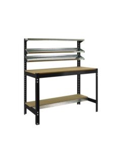 Mesa de Trabajo SIMONWORK BT 1 1500 antracita/madera | Mesa de trabajo SimonRack profesional y resistente
