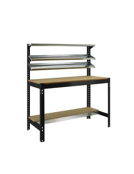 Mesa de Trabajo SIMONWORK BT 1 1500 antracita/madera | Mesa de trabajo SimonRack profesional y resistente