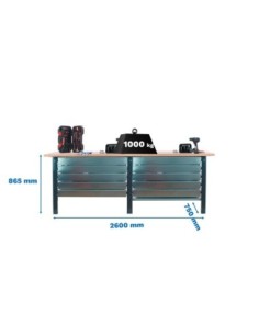 Mesa de Trabajo SIMONWORK BT 6l pro tandem laminate 10box 2600 an/h | Mesa de trabajo SimonRack profesional y resistente