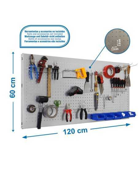 Estantería SIMONRACK Panelclick 1200x600 galva + 22 hook + 8 acce