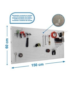Estantería SIMONRACK Panelclick 1500x600 galva + 14 hook + 3 acce