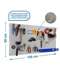 Estantería SIMONRACK Panelclick 1500x600 galva + 22 hook + 8 acce
