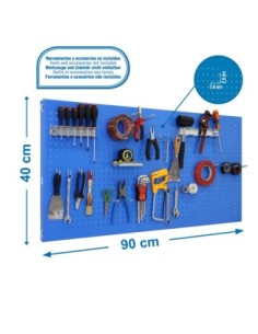 Estantería SIMONRACK Panelclick 900x400 azul + 22 hook + 3 acce
