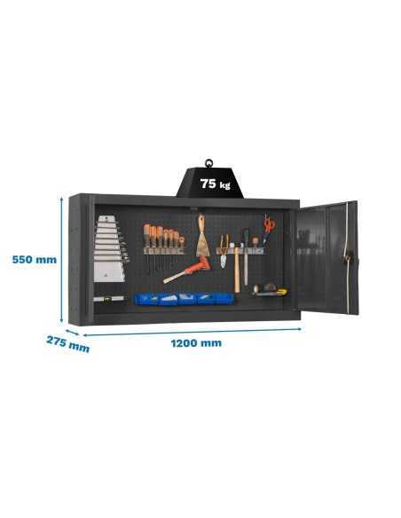 Armario Herramientas CABINET Tools Desmontado 550x1200mm antracita | Mesa de trabajo SimonRack profesional y resistente