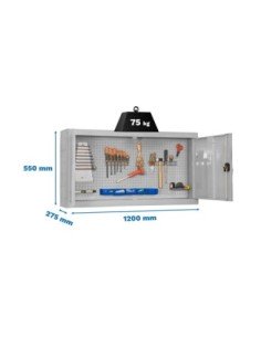 Armario Herramientas CABINET Tools Desmontado 550x1200mm blanco | Mesa de trabajo SimonRack profesional y resistente