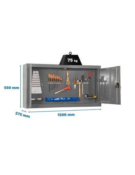 Armario Herramientas CABINET Tools Desmontado 550x1200mm gris | Mesa de trabajo SimonRack profesional y resistente