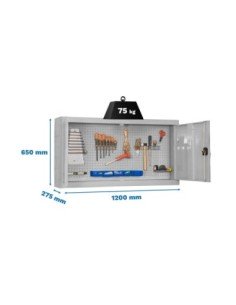 Armario Herramientas CABINET Tools Desmontado 650x1200mm blanco | Mesa de trabajo SimonRack profesional y resistente