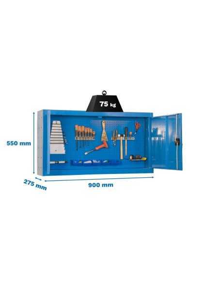 Armario Herramientas CABINET Tools Monobloque 550x900mm azul | Mesa de trabajo SimonRack profesional y resistente