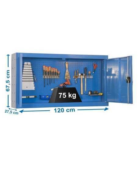 Armario Herramientas CABINET Tools Monobloque 650x1200mm azul | Mesa de trabajo SimonRack profesional y resistente