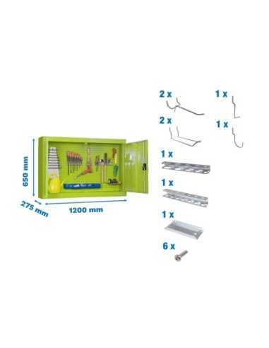 Armario Herramientas SIMONRACK Cabinet tools Monobloque 650x1200mm verde+ 9 accs