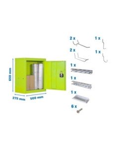 Armario Herramientas SIMONRACK Cabinet tools Monobloque  650x500mm verde+ 9 accs