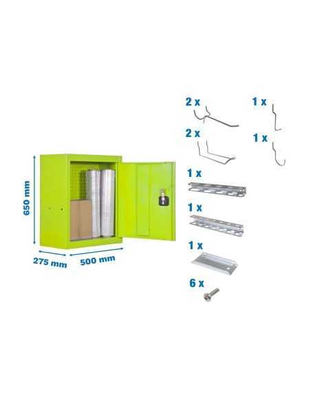 Armario Herramientas SIMONRACK Cabinet tools Monobloque 650x500mm verde+ 9 accs