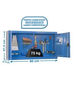Armario Herramientas CABINET Tools Monobloque 650x900mm azul | Mesa de trabajo SimonRack profesional y resistente