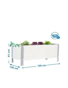 Huerto Urbano SIMONGARDEN 410x1200x1200 gris/gal-400l