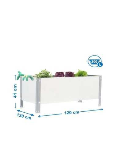 Huerto Urbano SIMONGARDEN 410x1200x1200 gris/gal-400l