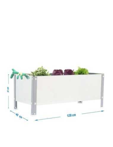 Huerto Urbano SIMONGARDEN 410x1200x400 gris/galv-150l