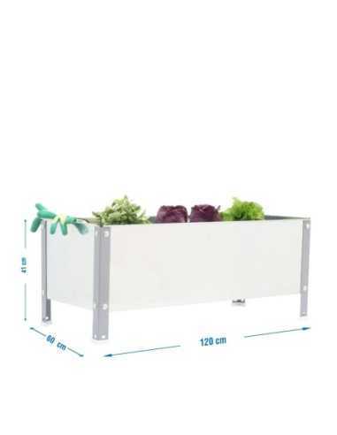 Huerto Urbano SIMONGARDEN 410x1200x600 gris/galv-200l