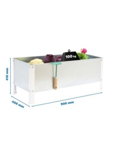 Estantería SIMONRACK Simongarden urban 410x900x400 blanc/galva-100l