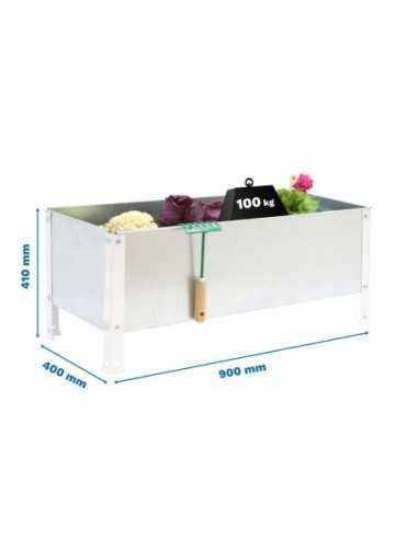 Estantería SIMONRACK Simongarden urban 410x900x400 blanc/galva-100l