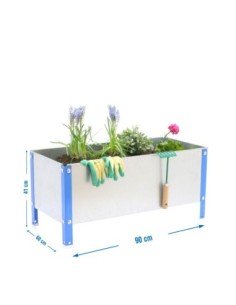 Huerto Urbano SIMONGARDEN 410x900x600 azul/galvanizada-140l