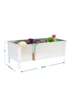 Huerto Urbano SIMONGARDEN 410x900x600 blanc/galvanizada-140l