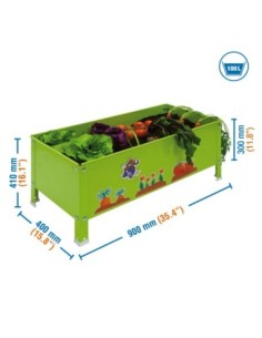 Huerto Urbano SIMONGARDEN kid 410x900x400 verde-100l