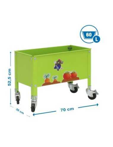 Huerto Urbano SIMONGARDEN kid mobile 700x300 verde-60l