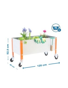 Huerto Urbano SIMONGARDEN con Ruedas 1200x400 nar/gal