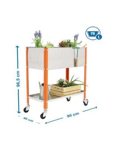 Huerto Urbano SIMONGARDEN top con Ruedas 900x400 nar/gal