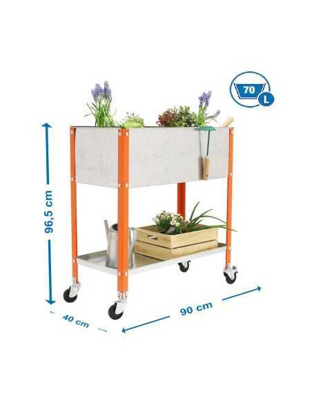 Huerto Urbano SIMONGARDEN top con Ruedas 900x400 nar/gal